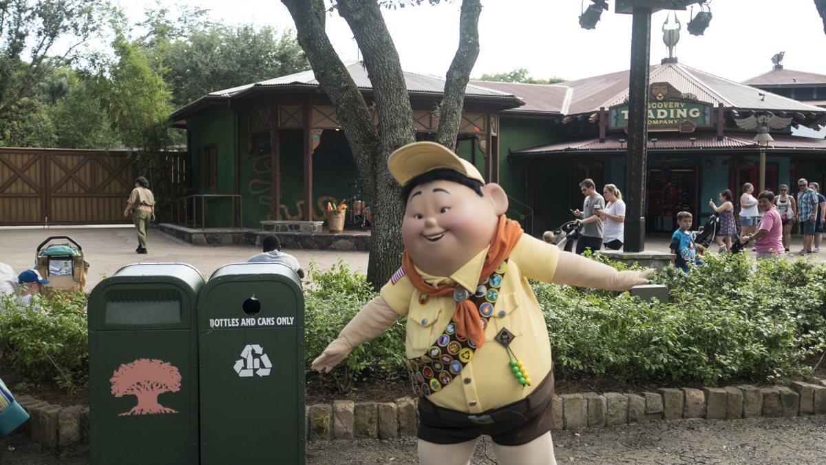 Russell roaming the Animal Kingdom