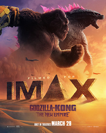 Godzilla x Kong IMAX movie poster