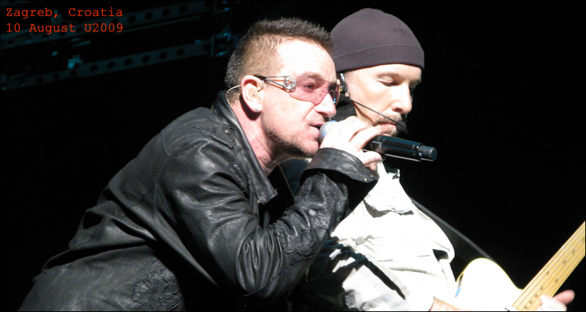 Bono and The Edge in Zagreb