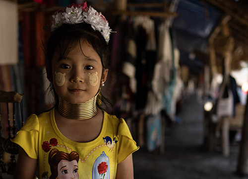 Young Karen refugee in Chiang Rai, Thailand