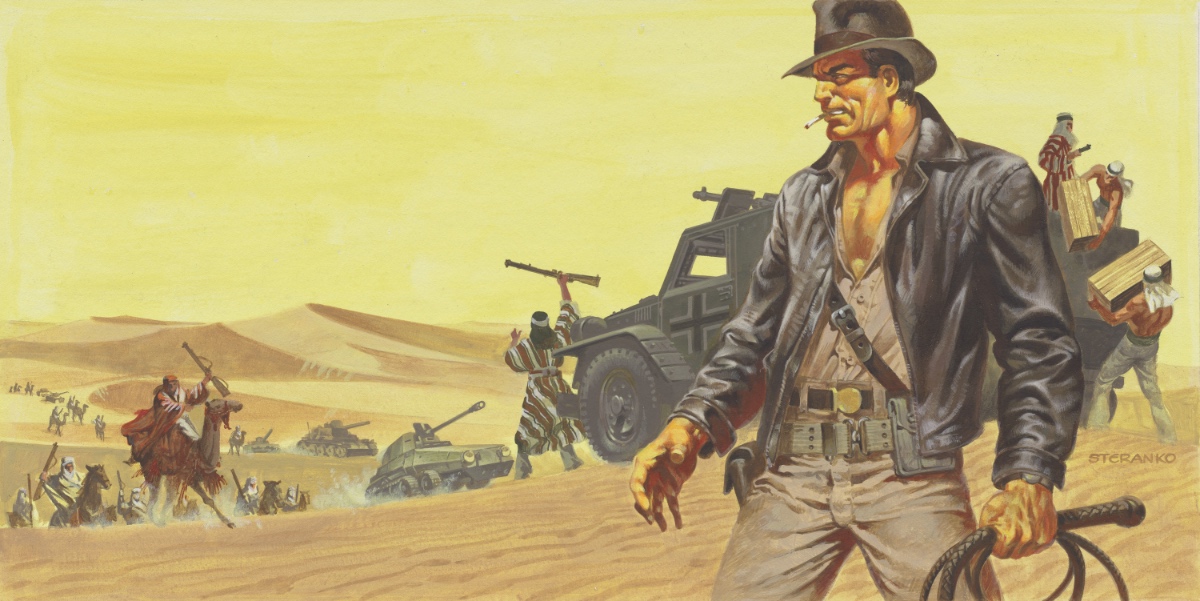 Indiana Jones concept art by Jim Steranko