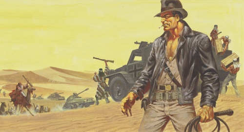 Indiana Jones concept art by Jim Steranko