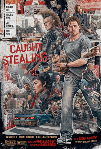 Caught Stealing montage movie poster