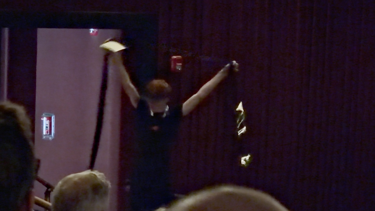 Display of 24 frames of IMAX film stretched out