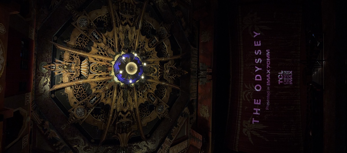 Panoramic view of the TCL Chinese Theatre auditorium in Hollywood